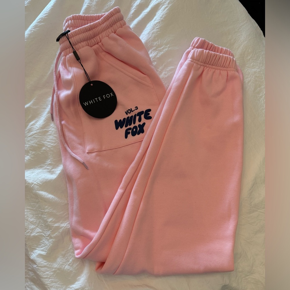 White fox joggers